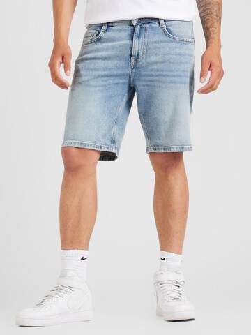 MUSTANG Loosefit Shorts 'DENVER' in Blau: Vorderseite