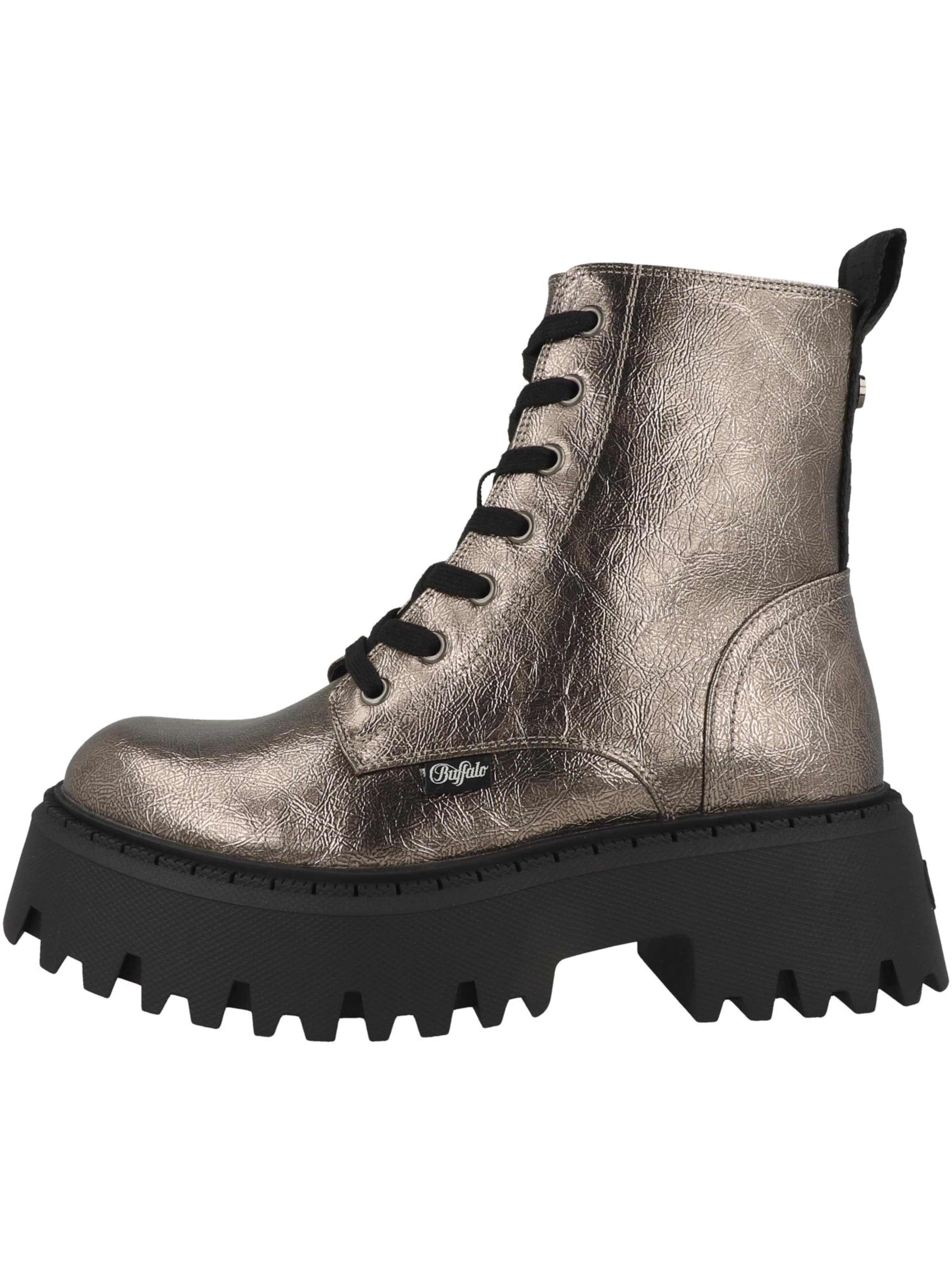 Bottines à lacets 'Aspen' BUFFALO en argent : devant