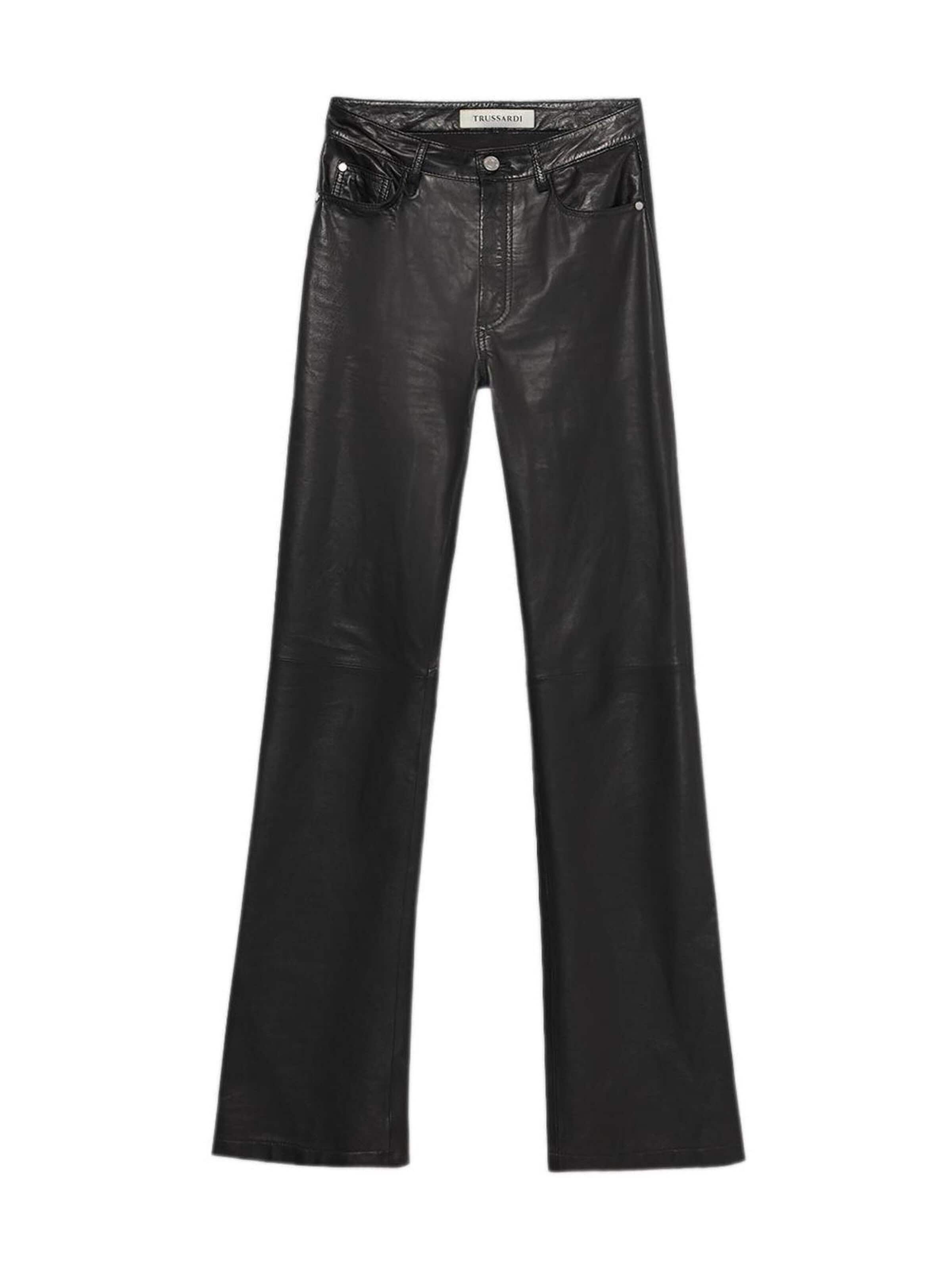 Trussardi Flared Pants in Black: front