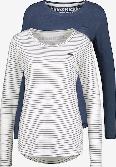 Marškinėliai 'LeaAK' iš Alife and Kickin, spalva – tamsiai mėlyna / pilka / balta, Prekių apžvalga