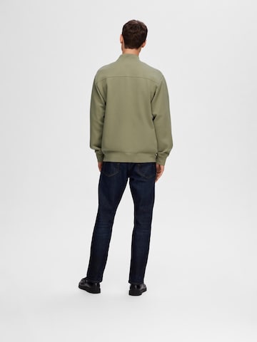 SELECTED HOMME Sweatjacka 'Mack' i grön