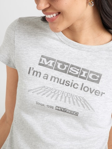 T-shirt WEEKDAY en gris