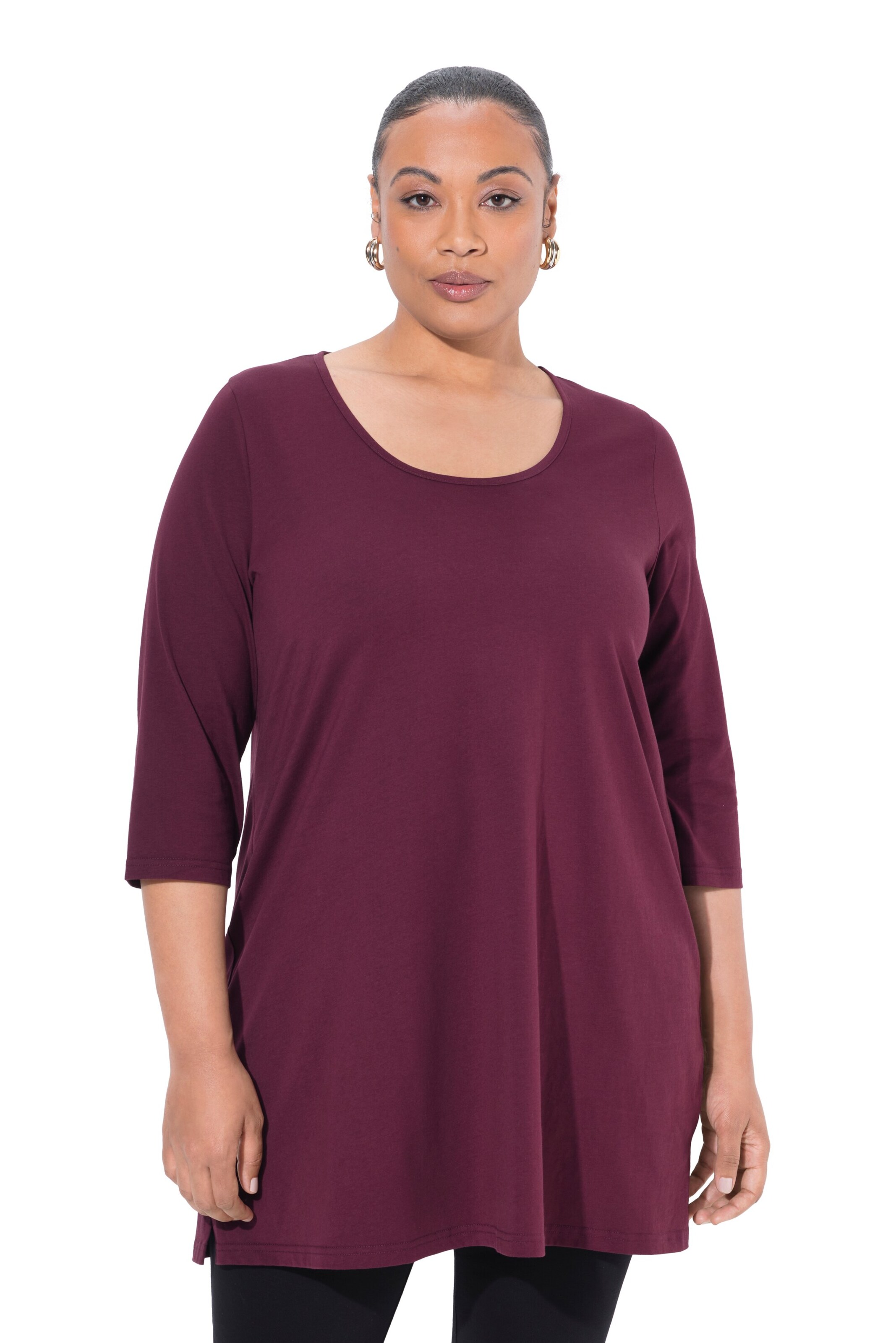 Ulla Popken Shirt in Rood: voorkant