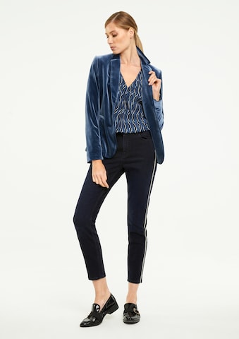 COMMA Skinny Jeans in Blau