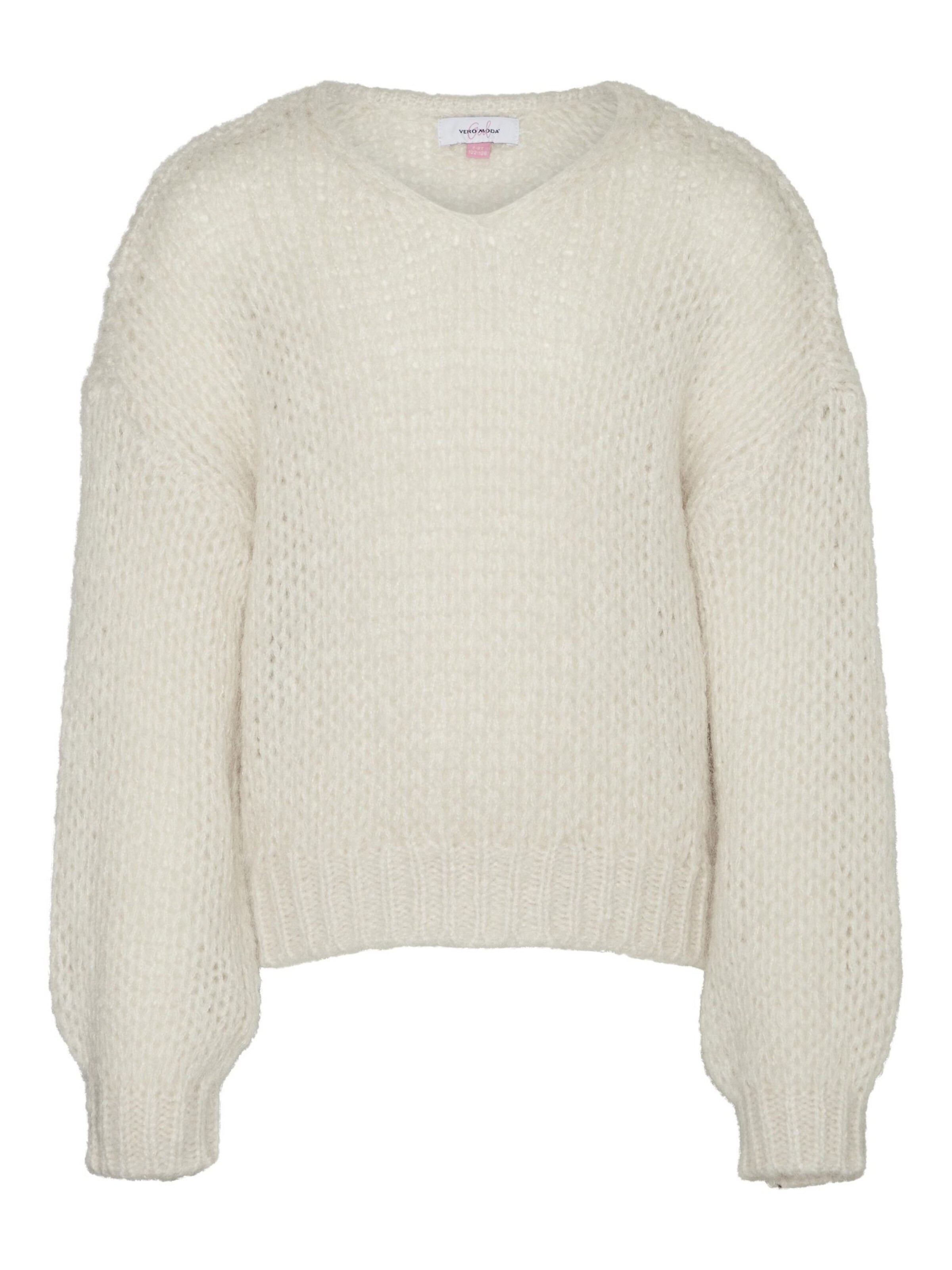 Pull-over 'ERIN' Vero Moda Girl en beige : devant
