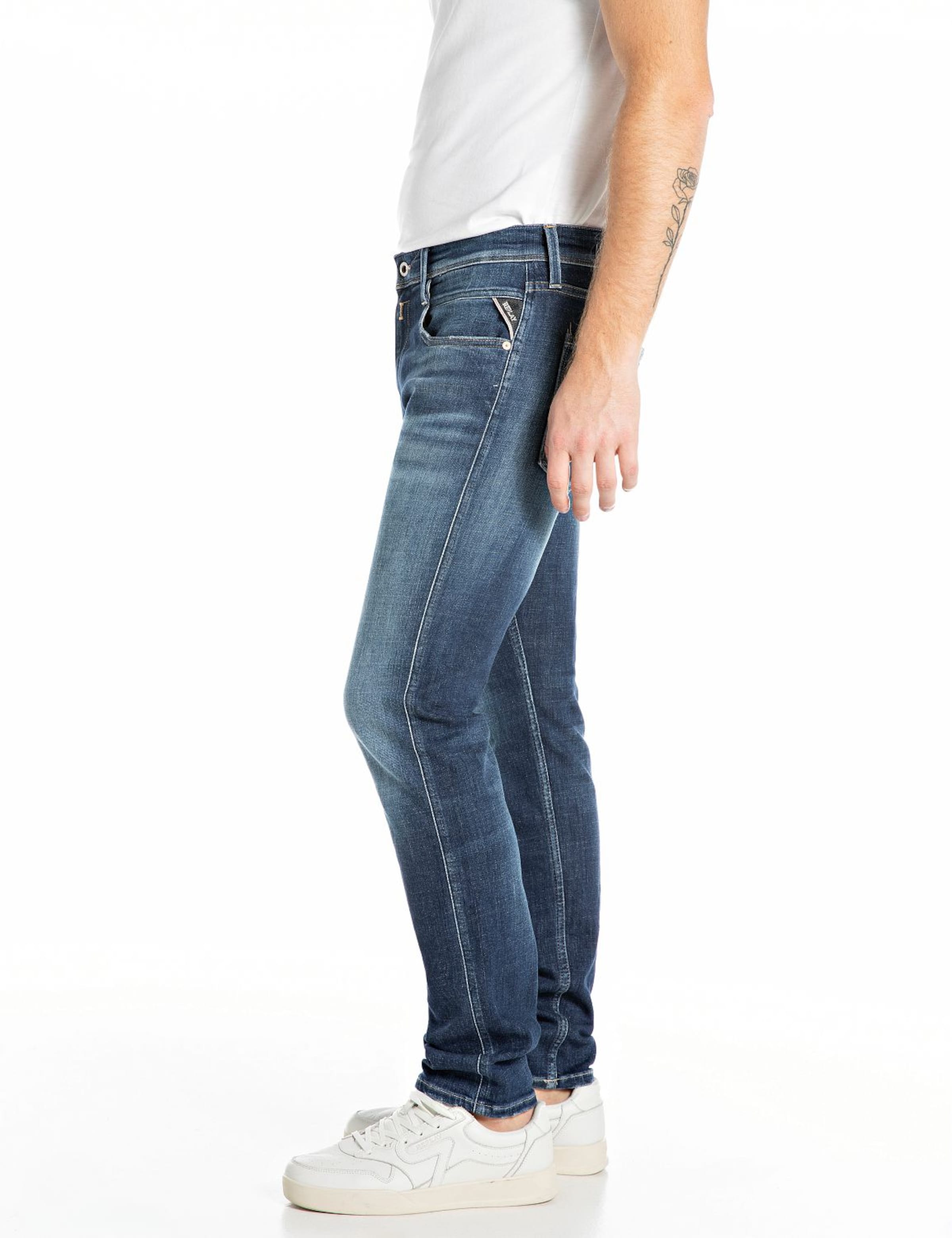 REPLAY Slimfit Jeans i blå