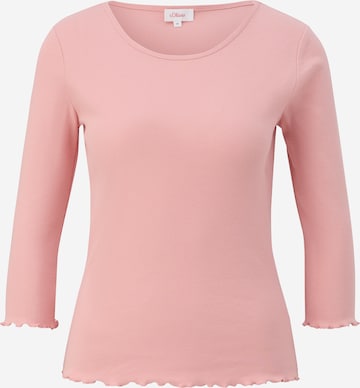 s.Oliver T-shirt i rosa: framsida