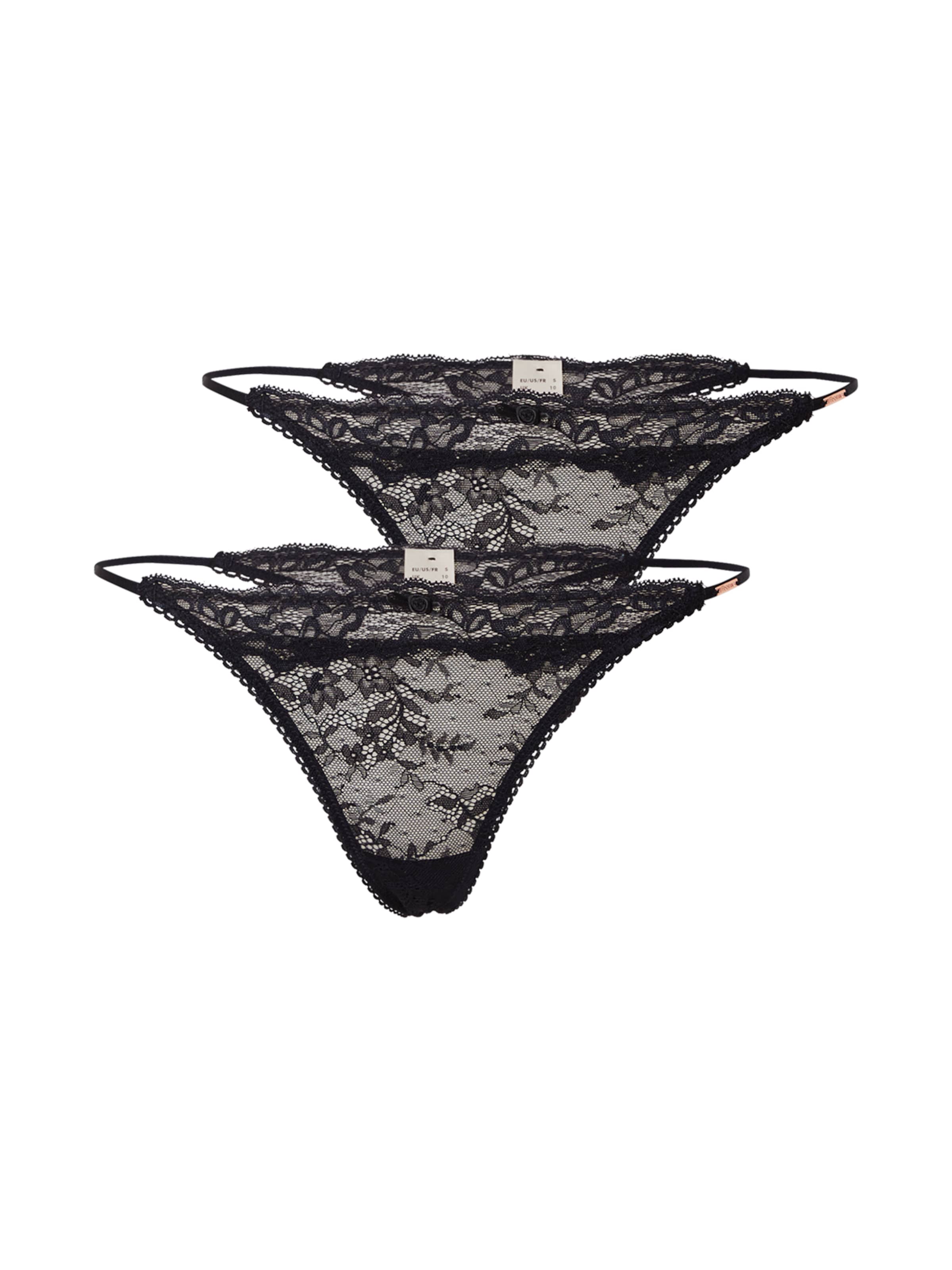 Dorina Стринг в черно: отпред