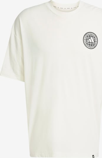 Sportiniai marškinėliai 'GFX GLOB Q3' iš ADIDAS PERFORMANCE, spalva – juoda / balta, Prekių apžvalga