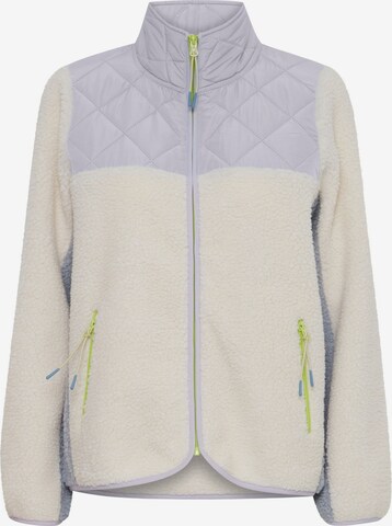 The Jogg Concept Fleece jas 'Berri' in Beige: voorkant
