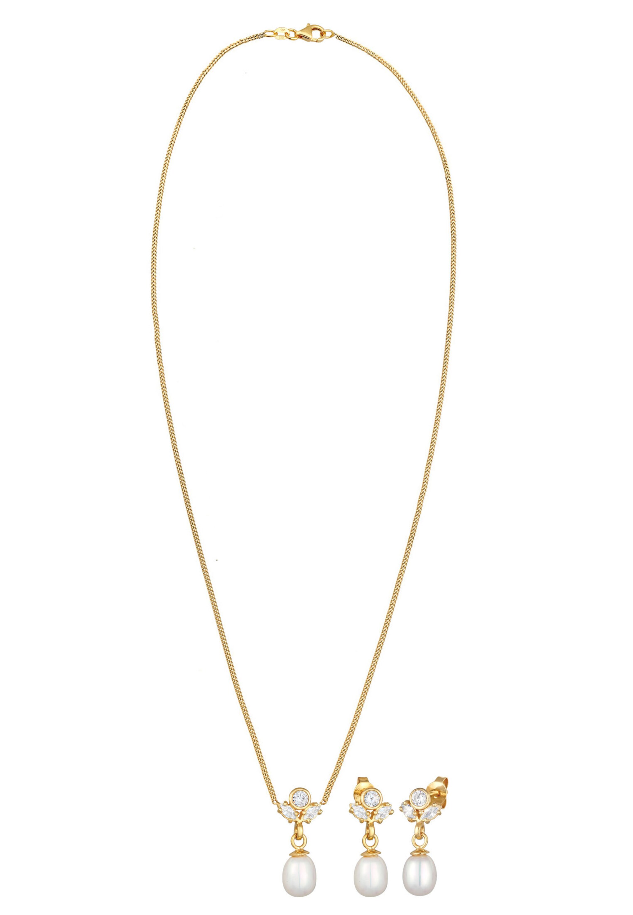 ELLI PREMIUM Schmuckset in Gold: Vorderseite