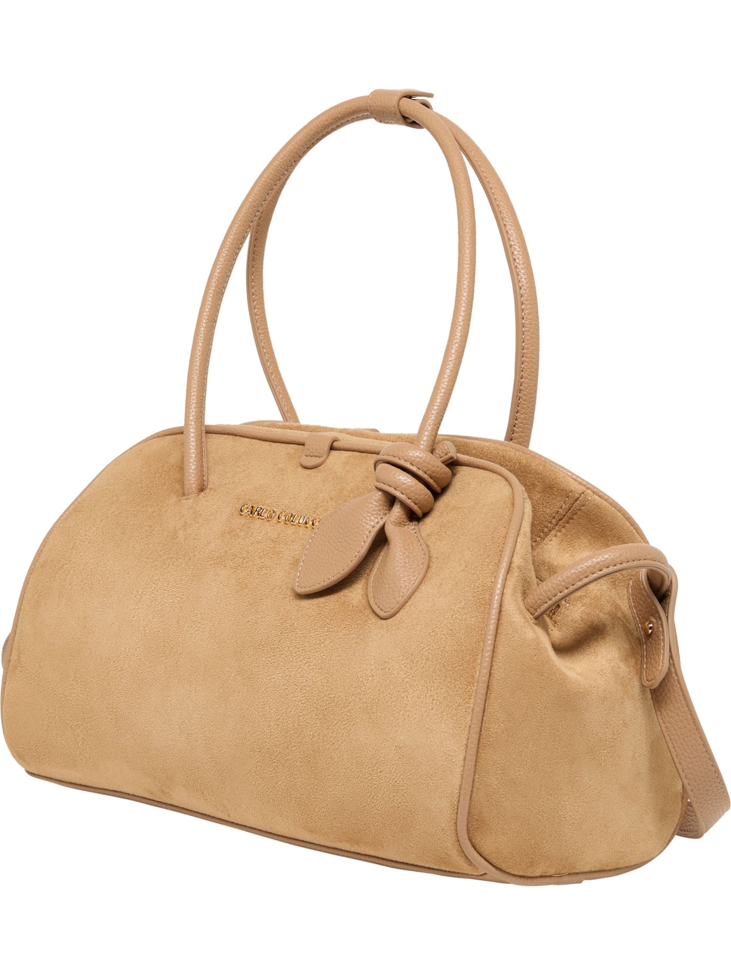 Carlo Colucci Handtasche 'Ferriero' in Beige