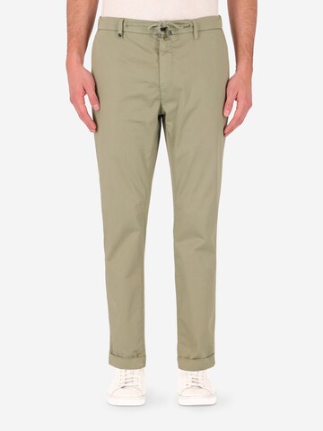 Distretto12 Regular Broek 'Sidney' in Groen: voorkant