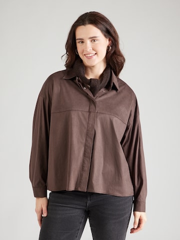 Maze Bluse in Braun: Vorderseite