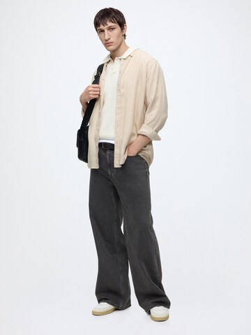 Calvin Klein Jeans Wide leg Jeans 'ESSNTL' i svart