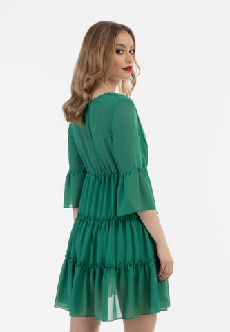 faina - Vestido em verde