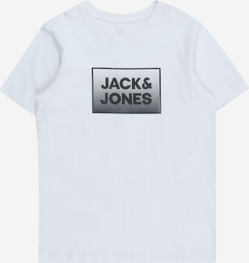 Jack & Jones Junior Μπλουζάκι 'STEEL' σε λευκό: μπροστά