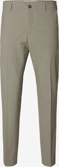 SELECTED HOMME Trousers with creases 'Liam' in Chocolate / White, Item view