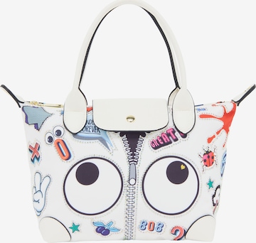 MYMORučna torbica 'Pop Eyetheme' - bijela boja: prednji dio