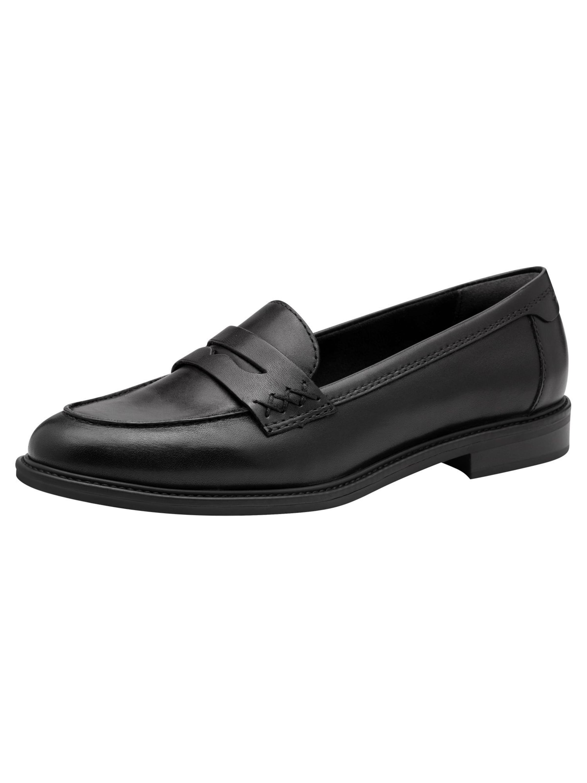 Tamaris - Sapato Slip-on em preto: frente