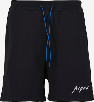 Pequsregular Hlače - crna boja: prednji dio