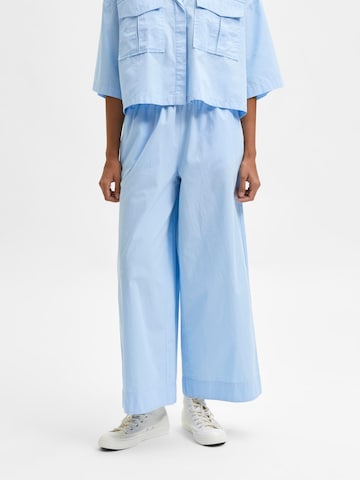 SELECTED FEMME Wide leg Pants in Blue: front