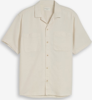 TOM TAILOR Regular fit Риза в бежово: отпред