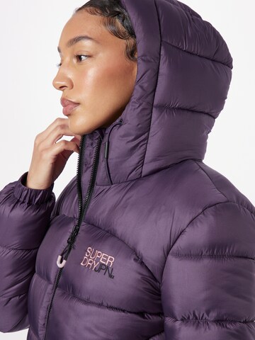 Superdry Winter Jacket in Purple