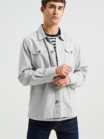 WE Fashion Comfort fit Button Up Shirt in Grey