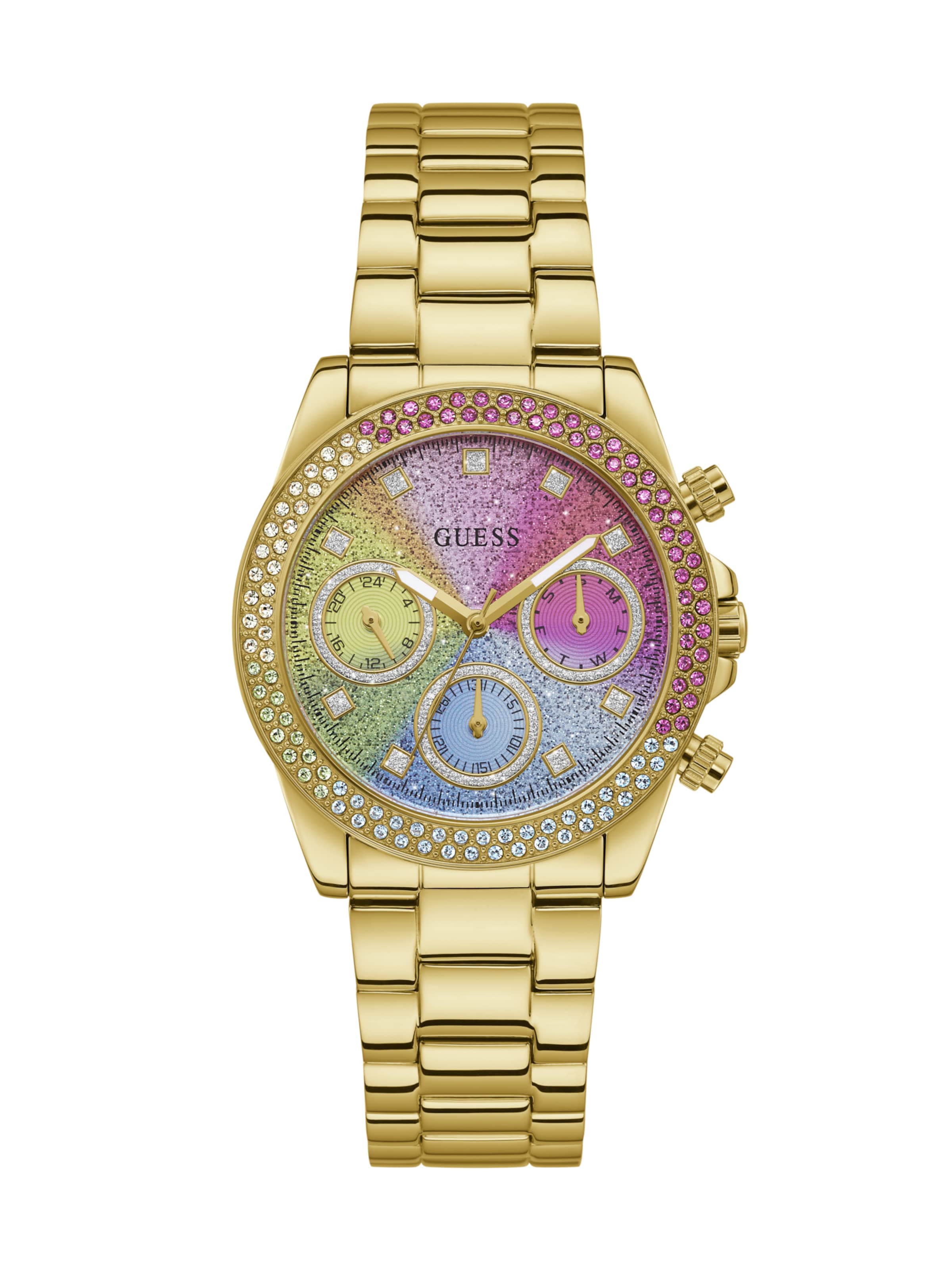 GUESS Analog Watch 'Sol' in Gold: front