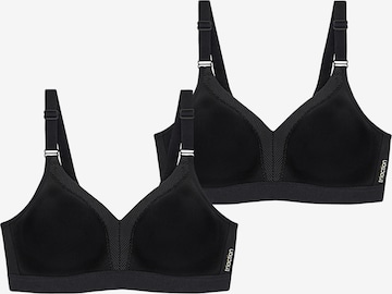 Triumph Triaction Sports Bra ' Triaction Wellness ' in Black: front