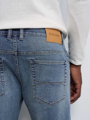 Coupe slim Jean Salsa Jeans en bleu