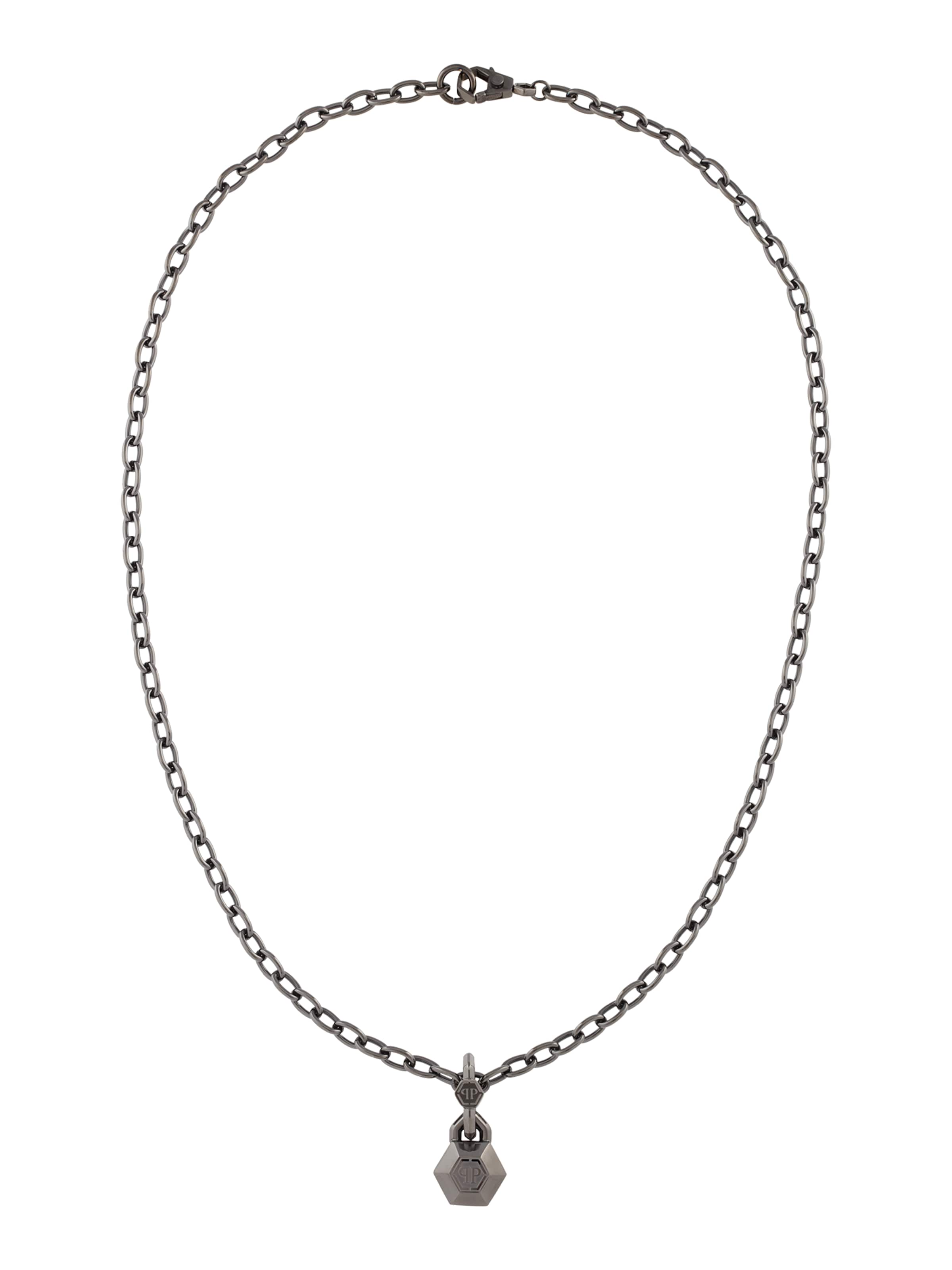 pelēks Philipp Plein Ķēdīte: no priekšpuses