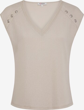 Morgan T-shirt i beige: framsida