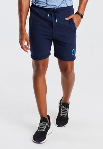 Leif Nelson Slimfit Shorts 'LN-8299' in Blau: predná strana