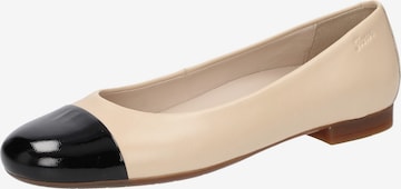 SIOUX Ballet Flats in Beige: front