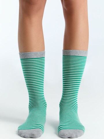 Albero Natur Socks in Green: front
