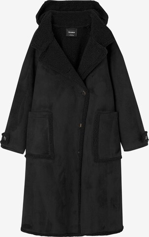 Manteau d’hiver Pull&Bear en noir : devant