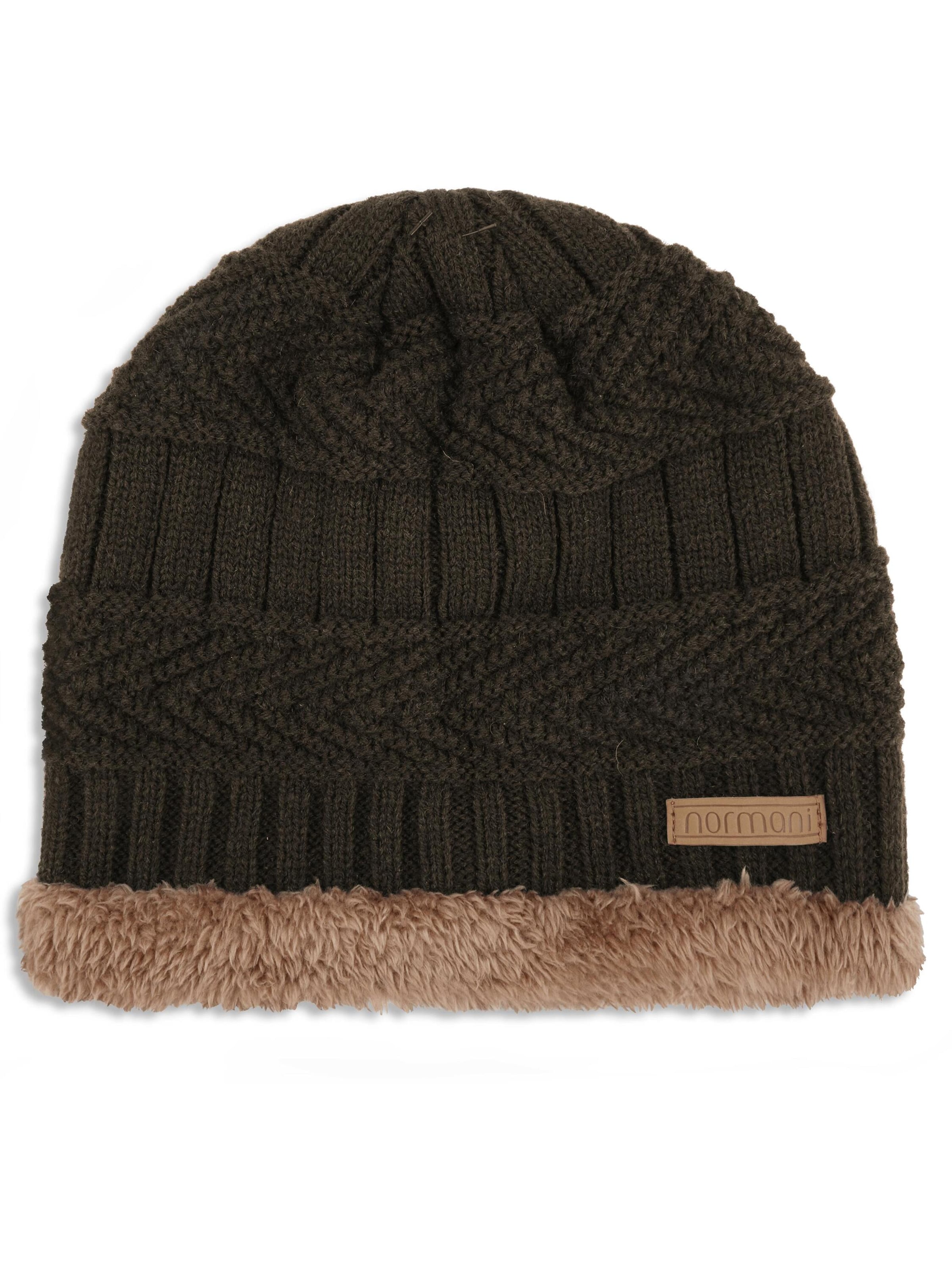 normani Beanie ' Kebili ' in Brown: front