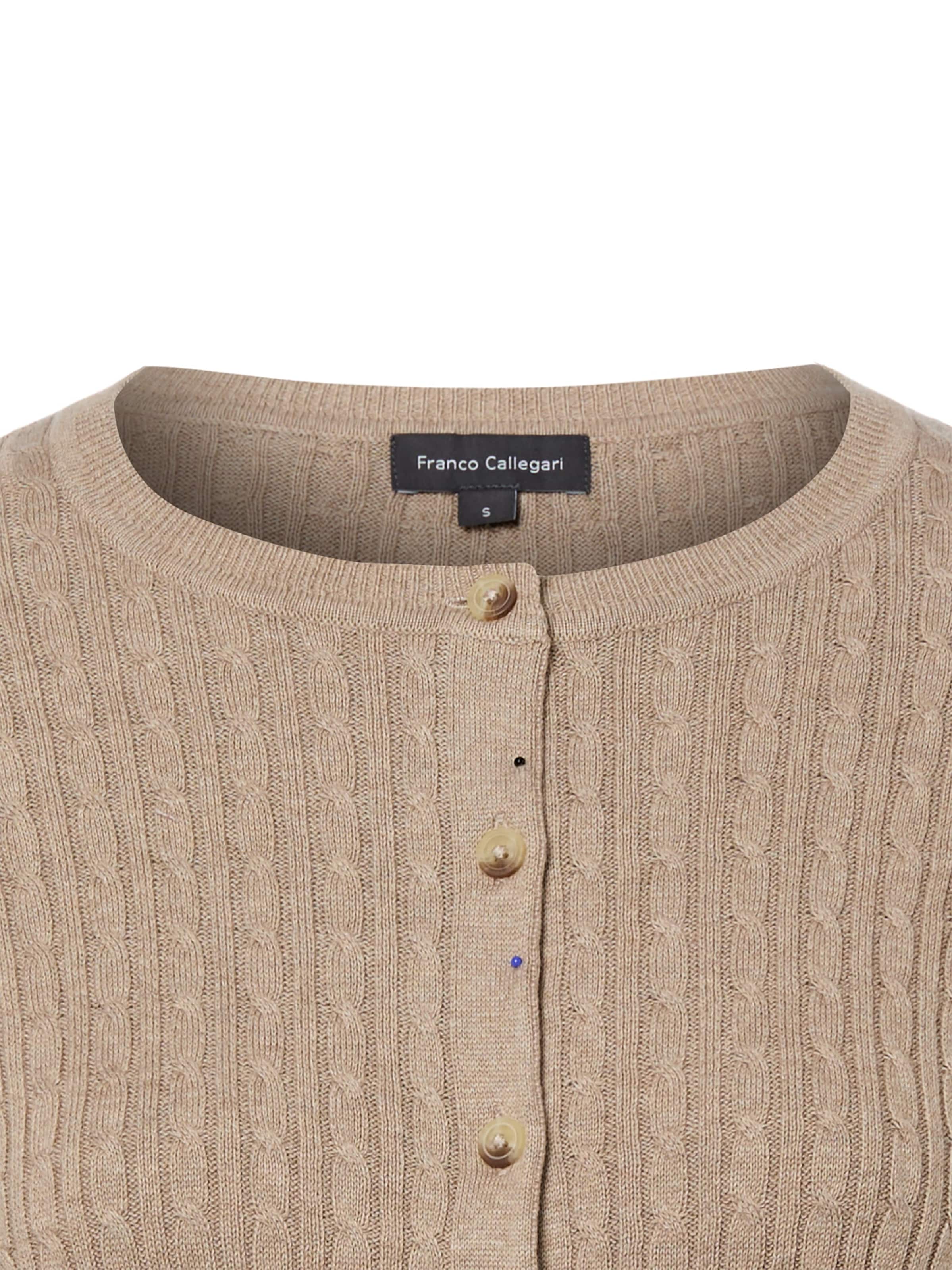 Franco Callegari Gebreid vest in Beige