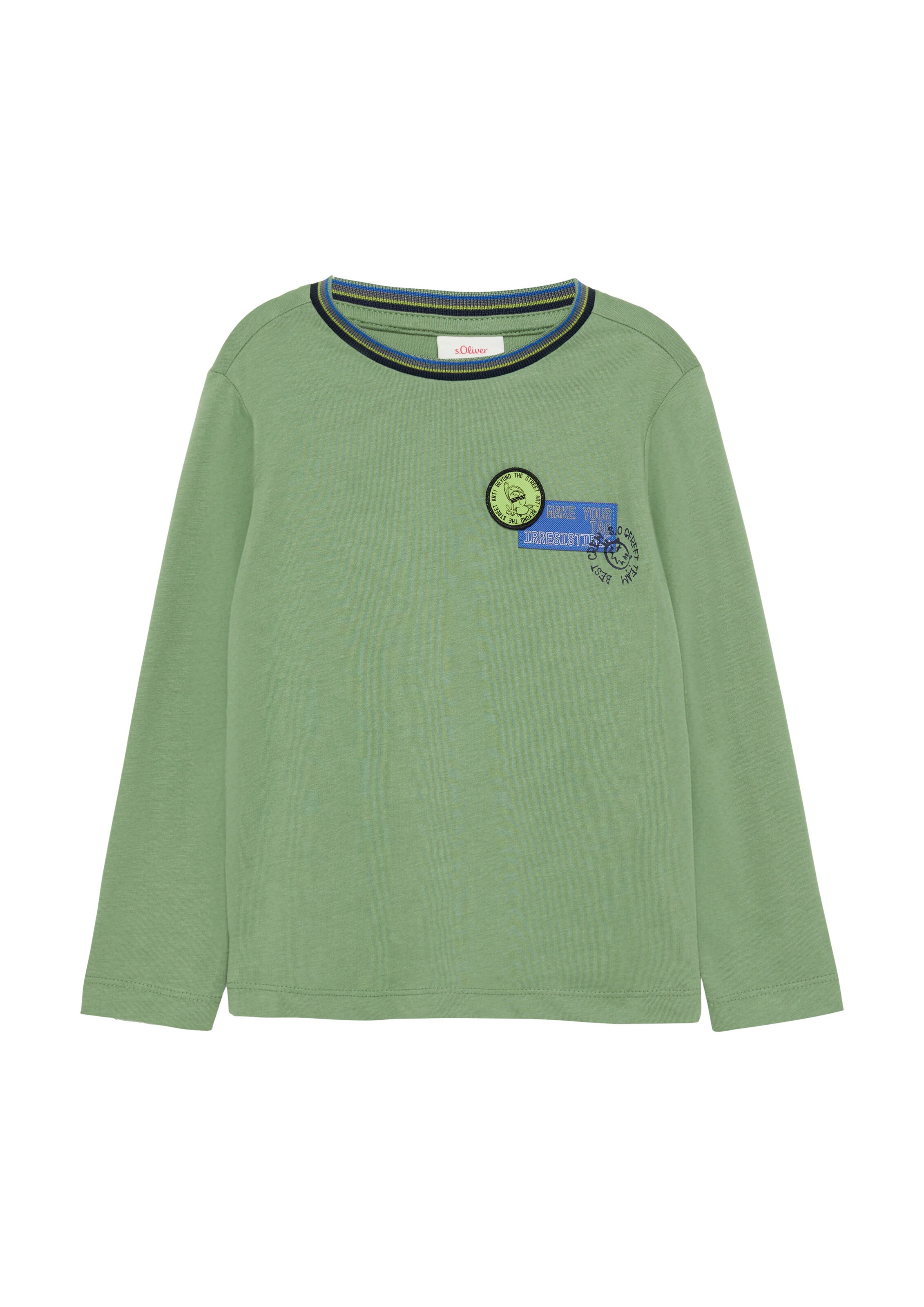 s.Oliver Shirt in Grün: Vorderseite