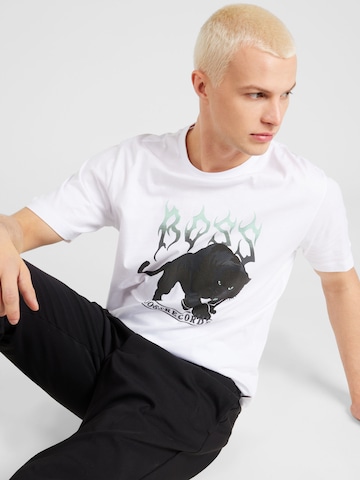 T-Shirt 'Pantera' BOSS en blanc