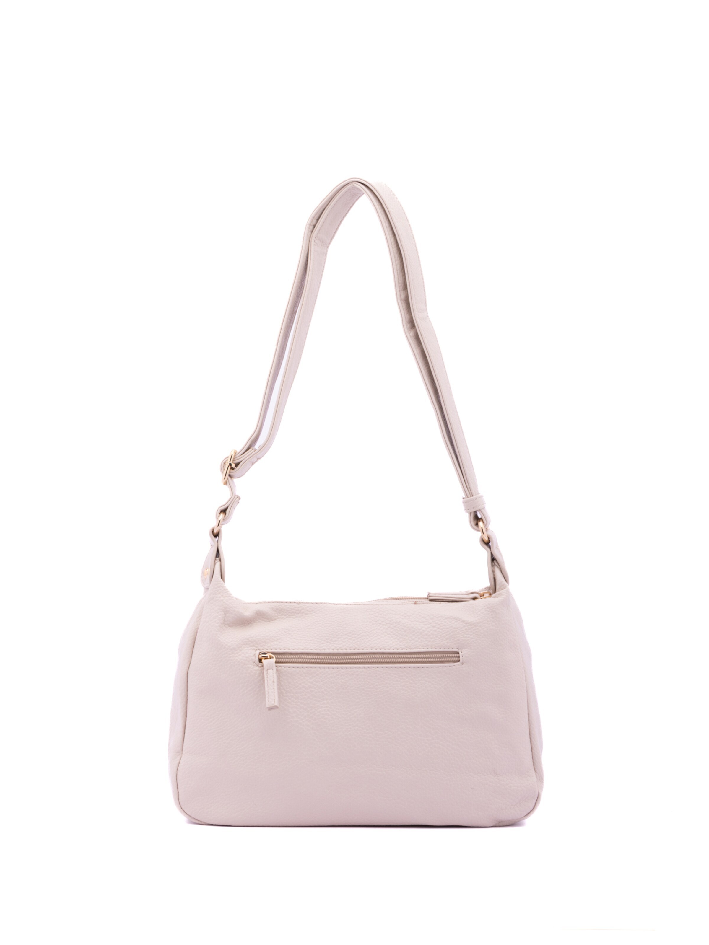 Borsa a spalla 'Borsa a Tracolla Donna Ecopelle con Zip e Tasche Multiple - B Cavalli' di B. Cavalli in beige