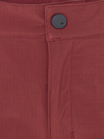 VAUDE Tapered Outdoor trousers 'Caprea' in Red