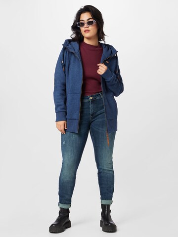 Ragwear Plus Sweatjacke 'NESKA' in Blau