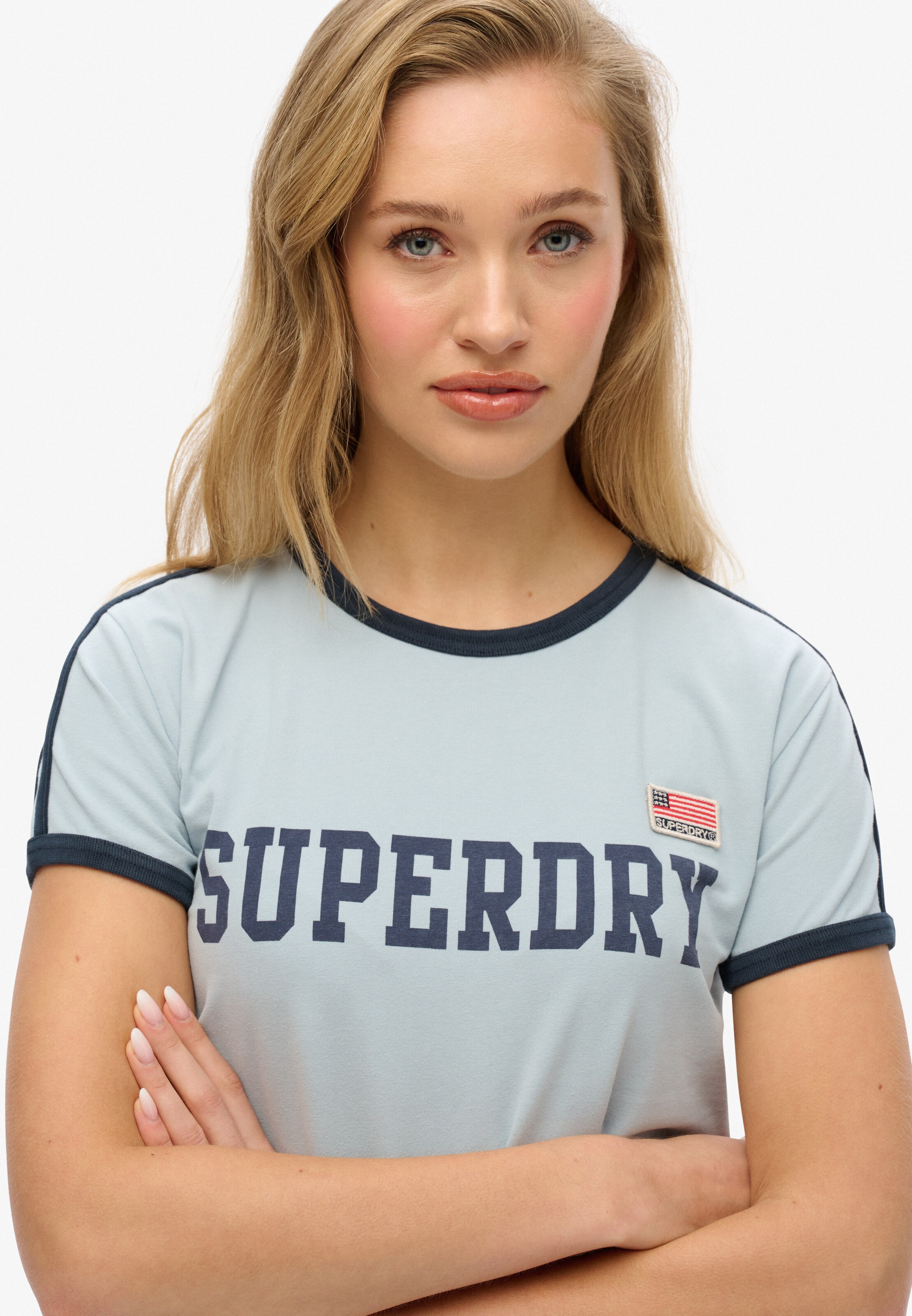 Superdry Shirt 'Essential' in Blauw