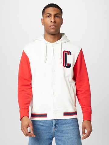 Champion Authentic Athletic Apparel Overgangsjakke i hvid: forside