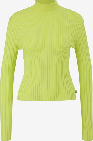 Pull-over QS en vert : devant