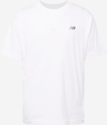 new balance - Camiseta en blanco: frente