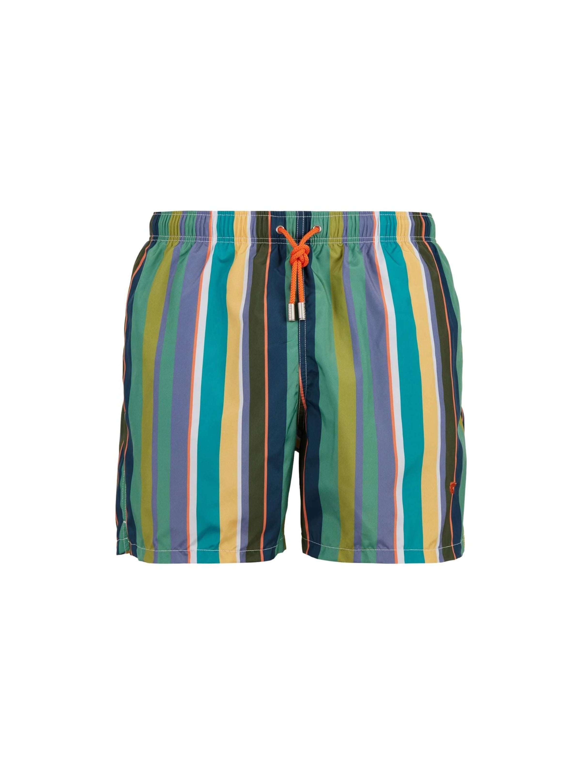 Pantaloncini da bagno 'UOMO' di Gallo in verde: frontale